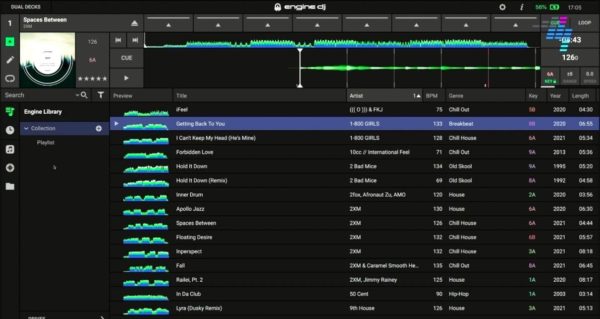 Engine DJ desktop software music library